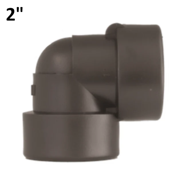 Coude 90° 2'' FF en polypropylène PP avec joint torique