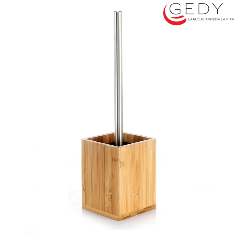Ensemble de brosses de toilette en bambou, fabriquées en bois de bambou.