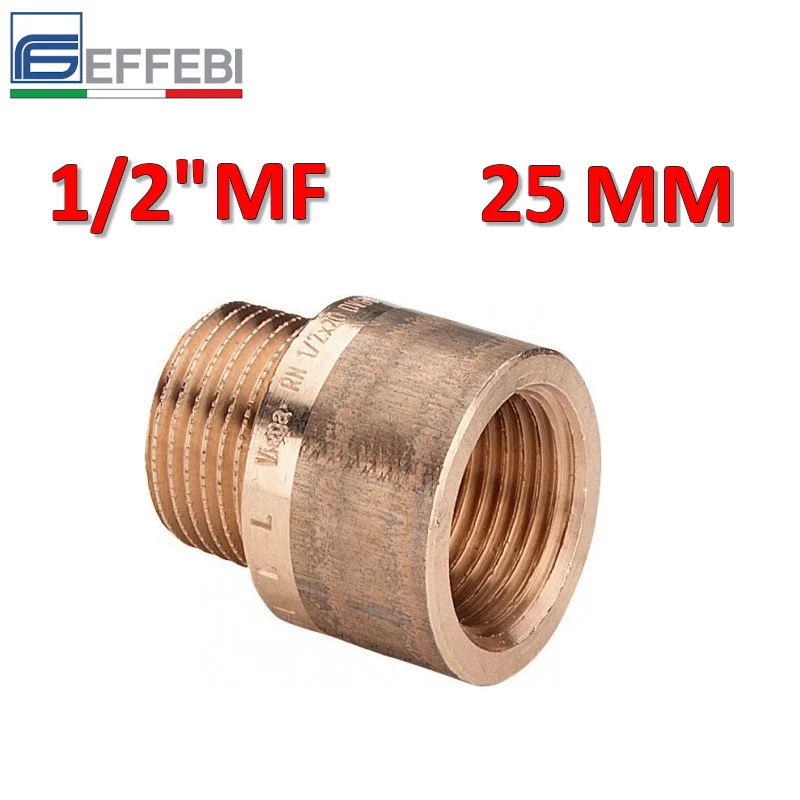 Rallonge en bronze 1/2'' MF longueur 25 mm
