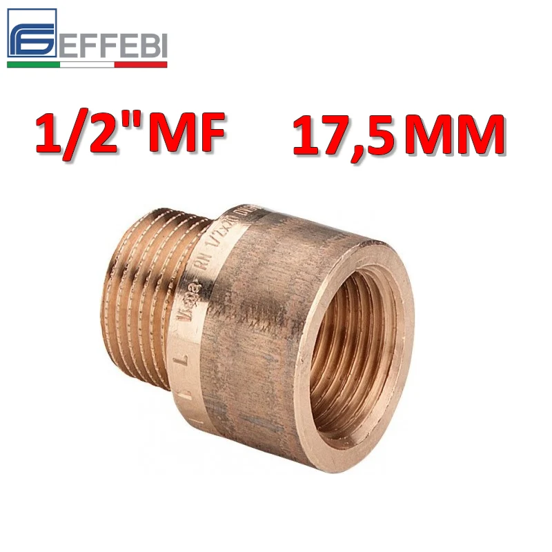 Rallonge en bronze 1/2'' MF longueur 17,5 mm