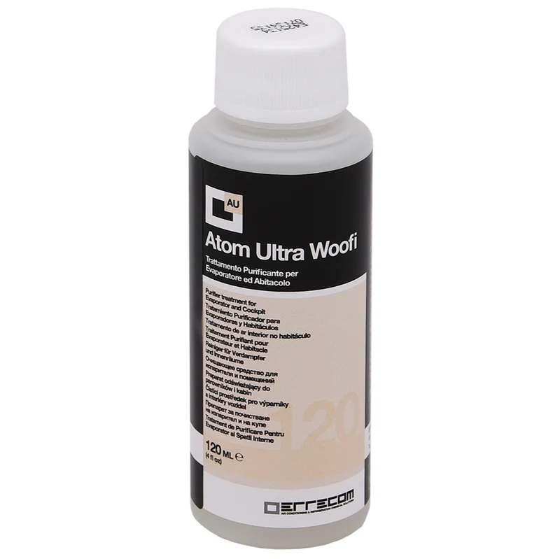 Atom Ultra - Recharge de 120 ml pour Atom Machine et nébuliseurs ultrasoniques, parfum WOOFI