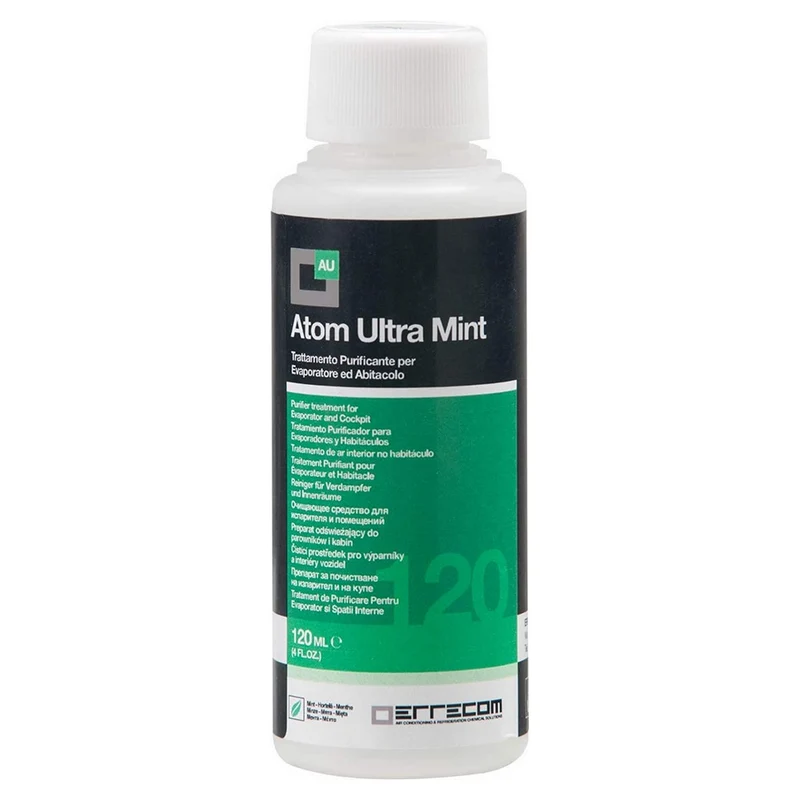 Atom Ultra Mint - Recharge de 120 ml pour Atom Machine et nébuliseurs à ultrasons à menthe
