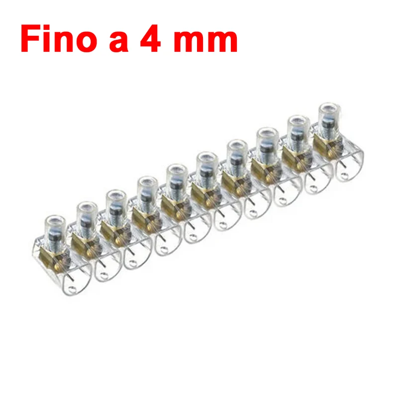 Borne volante unipolaire, barrette à 10 pôles, diamètre maximal 4 mm
