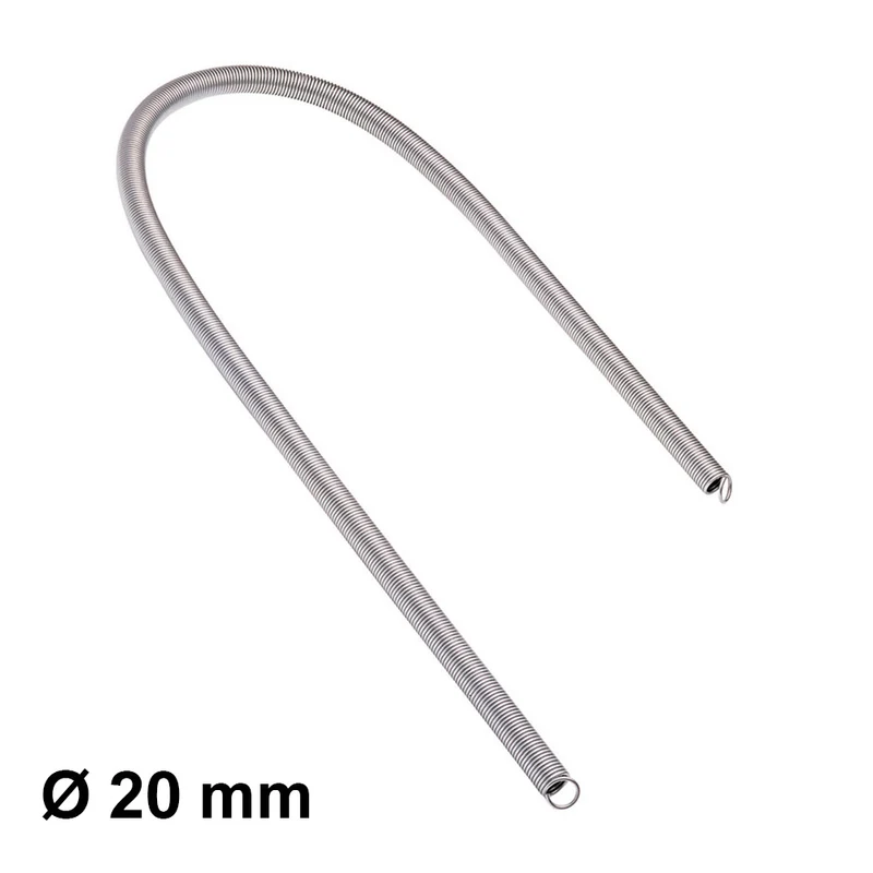 Ressort en acier pour le cintrage interne de tubes en contreplaqué Ø 20 mm