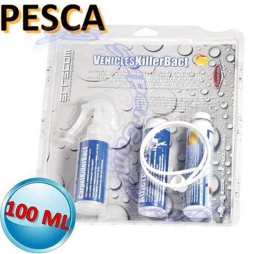 Désinfectant pour véhicules Veichles killer bact - 100 ml PEACH avec tapis
