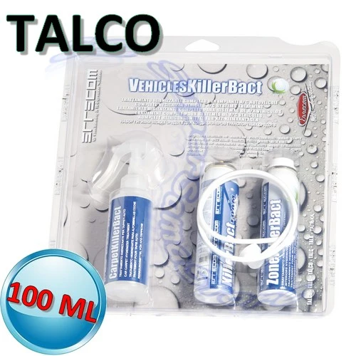 Désinfectant pour véhicules Veichles killer bact - désinfectant 100 ml TALC avec tapis