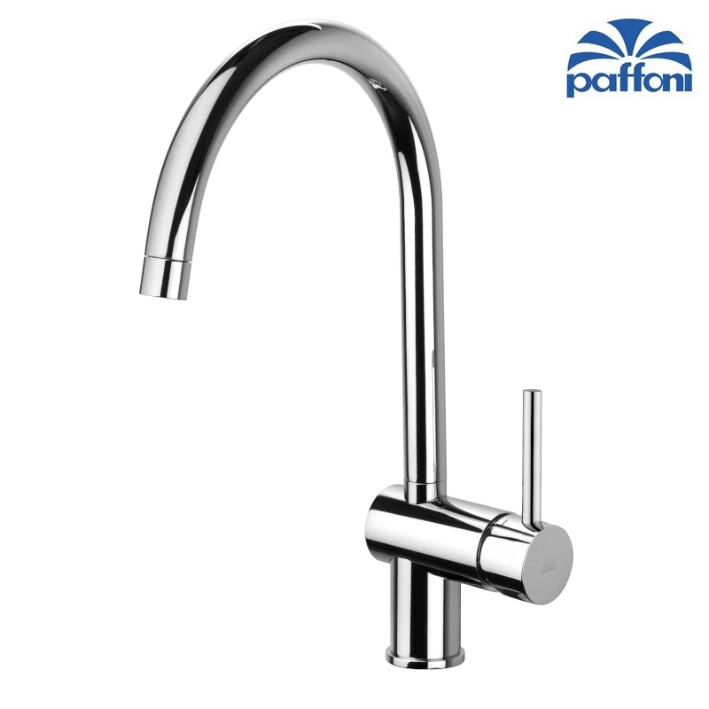 Mitigeur d'évier monotrou avec bec pivotant Ø 24 LIG 280 CR LIGHT PAFFONI