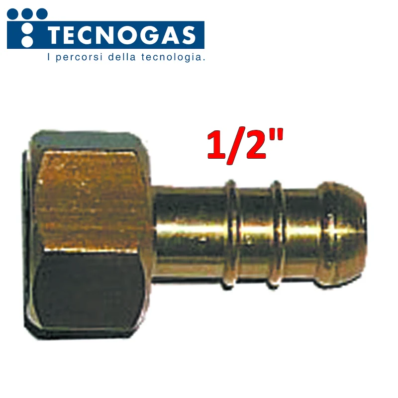 Support de tuyau en laiton pour gaz méthane avec raccord femelle 1/2''