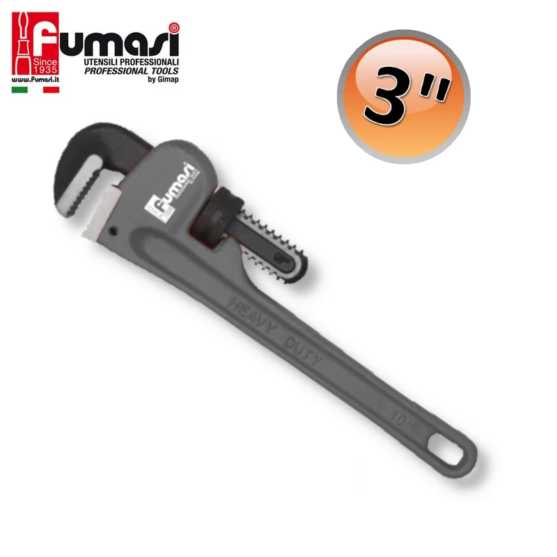 Clé à pipe légère avec corps en aluminium et finition peinte 3''
