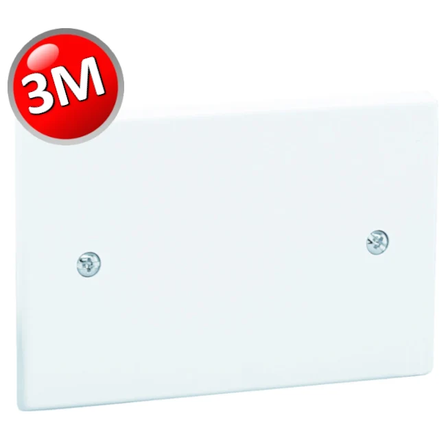 Couvercle pour caisson monobloc 3 places, couleur blanche