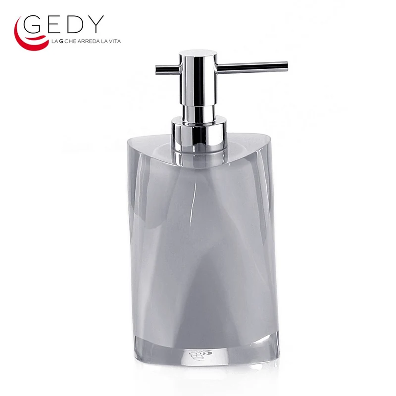 Distributeur de savon métallique de la série TWIST, couleur argent