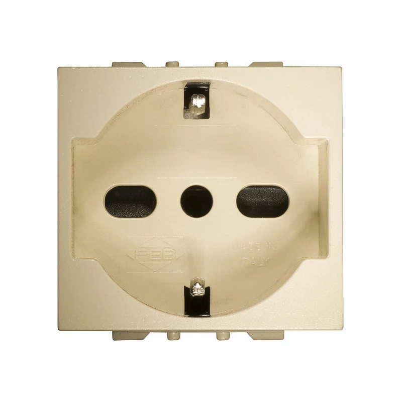 Douille universelle Ivory compatible avec Bticino Magic - Feb Elettrica