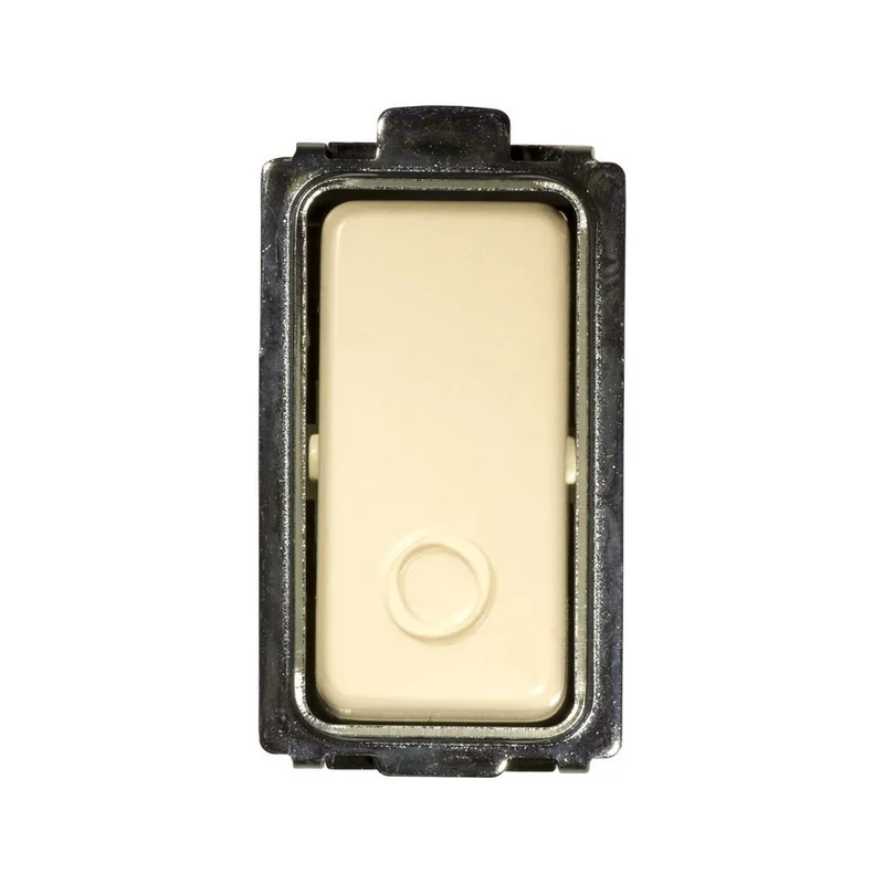 Bouton-poussoir unipolaire ivoire 16 A générique compatible avec Bticino Magic - Feb Elettrica