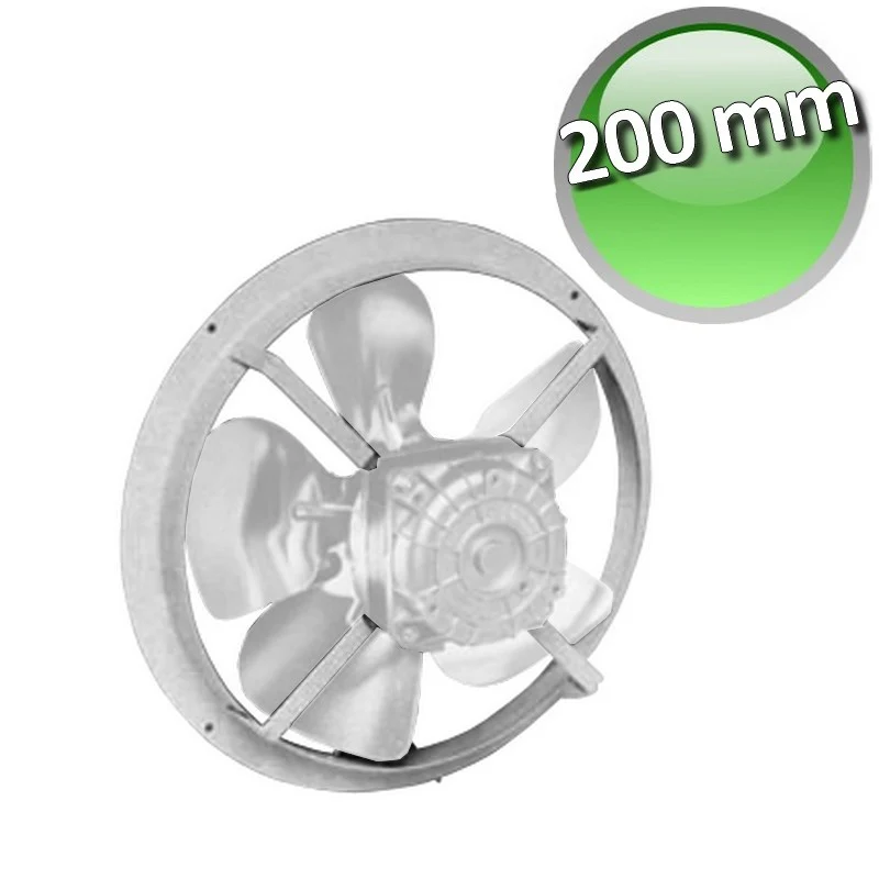 Buse pour ventilateur de Ø 200 mm et moteur pentavalent de 10 W