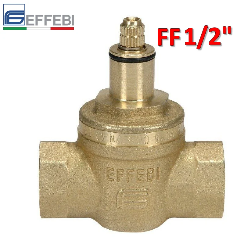 Robinet extractible femelle-femelle INCAS EXTRA avec bille revêtue de téflon de 1/2 pouce pour eau