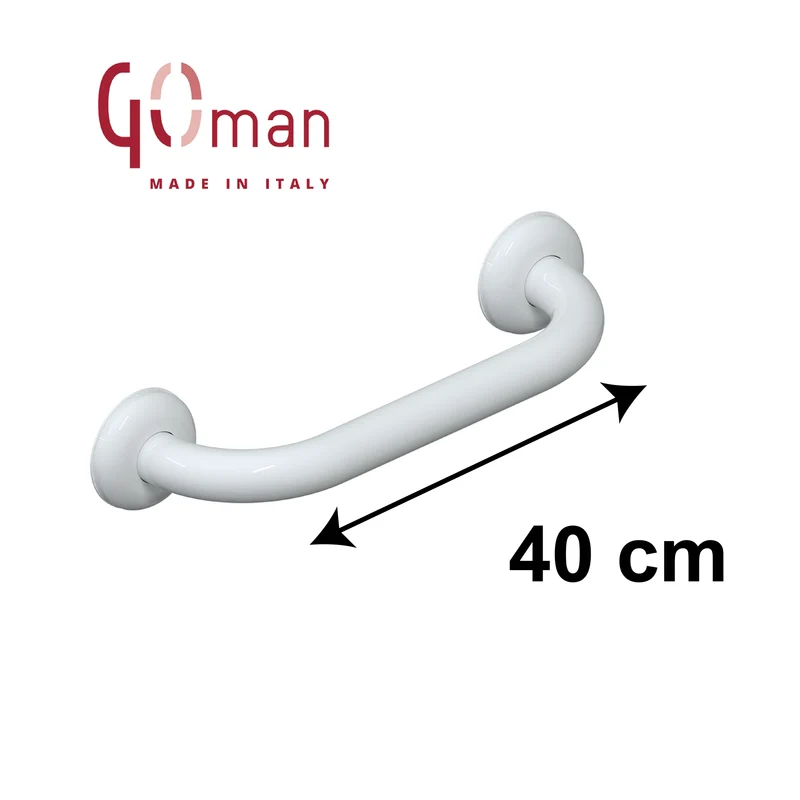 Poignée linéaire Goman 40 cm, acier, pour personnes handicapées