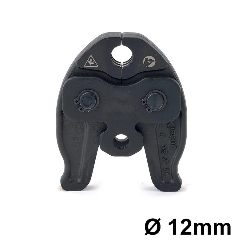 Pince à mâchoires en cuivre, profil en V, Ø 12 mm, raccords de type Viega