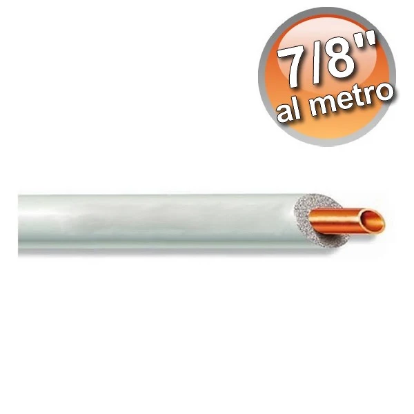 Tuyau en cuivre isolé de 7/8" pour climatisation - prix au mètre