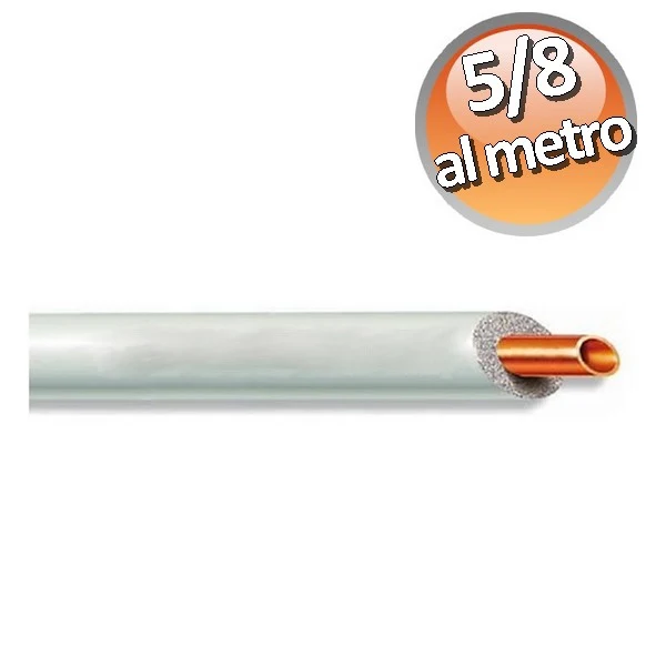 Tuyau de cuivre isolé de 5/8" pour climatisation - prix au mètre