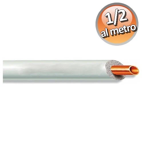 Tuyau de cuivre isolé de 1/2 pouce pour climatisation - prix au mètre