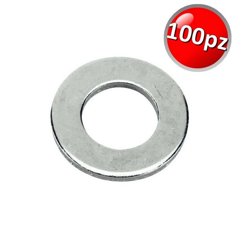 Rondelle zinguée Ø int. 10 ext. 22 épaisseur 2 mm UNI6592 - Boîte de 100 pièces