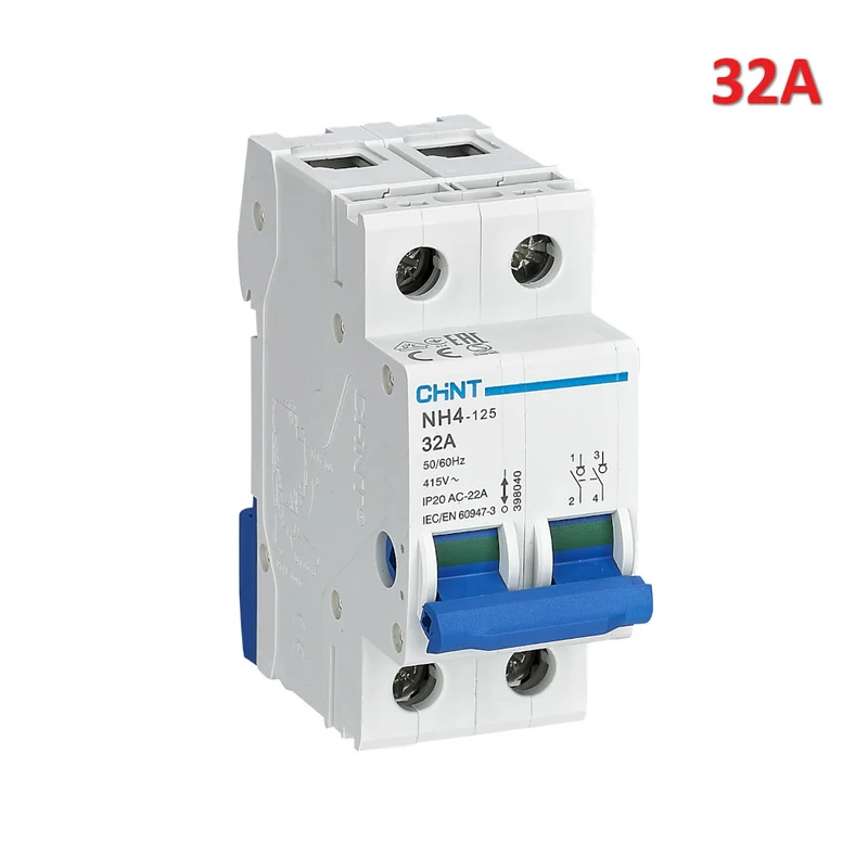 Interrupteur-sectionneur modulaire NH4-125/32-2P 2P 32A