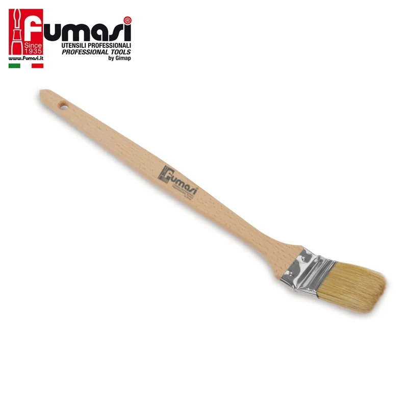 Brosse professionnelle pour radiateur à poils blancs 40 x 9 mm - Fumasi