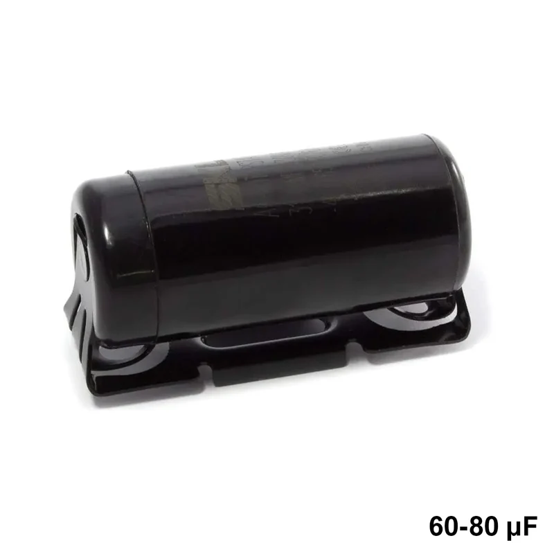 Condensateur de démarrage pour moteurs électriques 60 - 80 µF - 330 Vca - 50/60 Hz