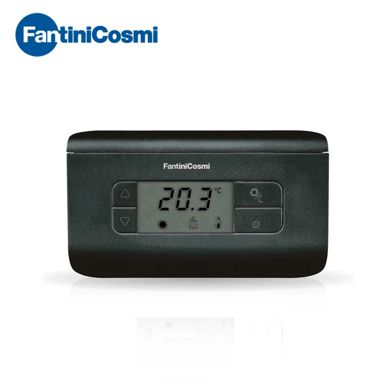 CH117 - Thermostat d'ambiance numérique, noir anthracite - Fantini Cosmi