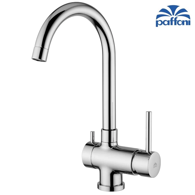 Mitigeur d'évier 3 voies avec bec pivotant SK 190 CR STICK PAFFONI