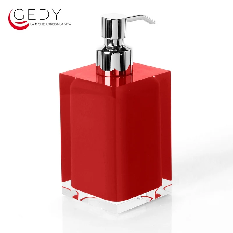 Distributeur de savon en métal RAINBOW rouge