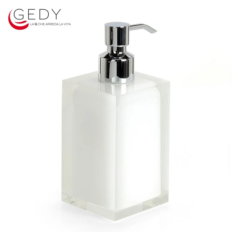 Distributeur de savon en métal RAINBOW de couleur blanche