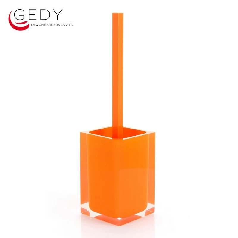 Brosse de toilette orange arc-en-ciel