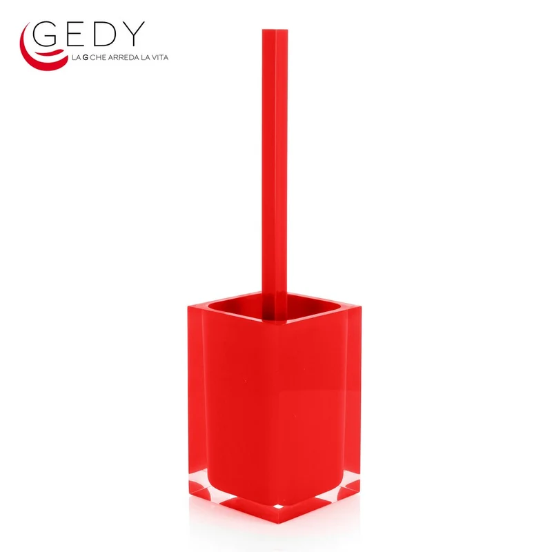 Brosse de toilette rouge arc-en-ciel