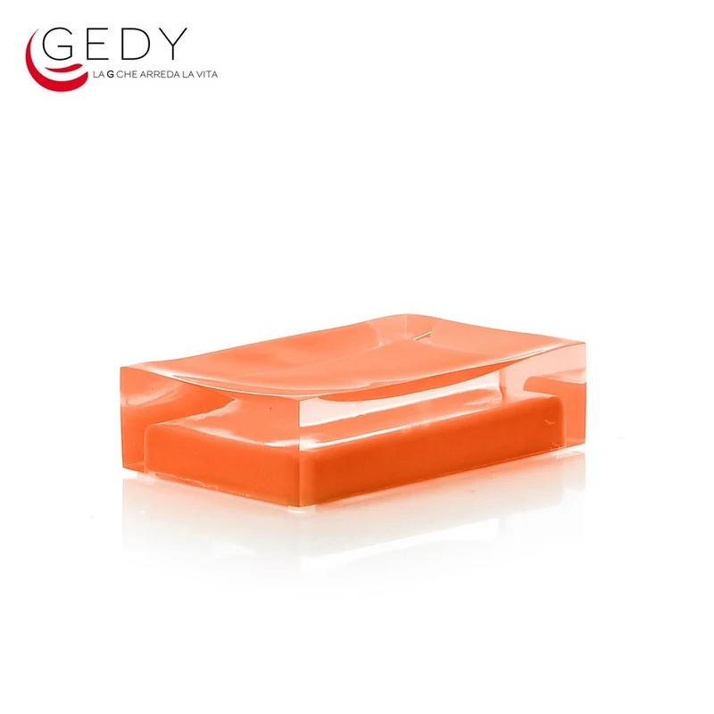 Porte-savon orange arc-en-ciel