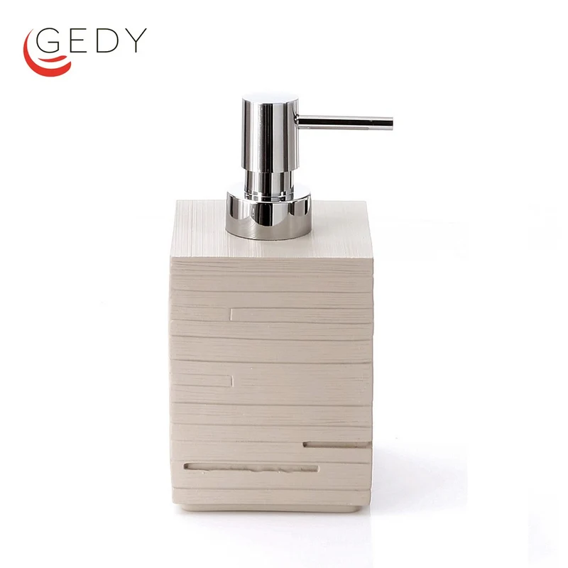 Distributeur de savon Gedy Quadrotto Gris Colombe - distributeur en métal