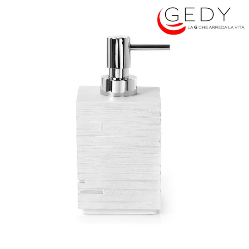 Distributeur de savon Blanc Gedy série Quadrotto - distributeur en métal
