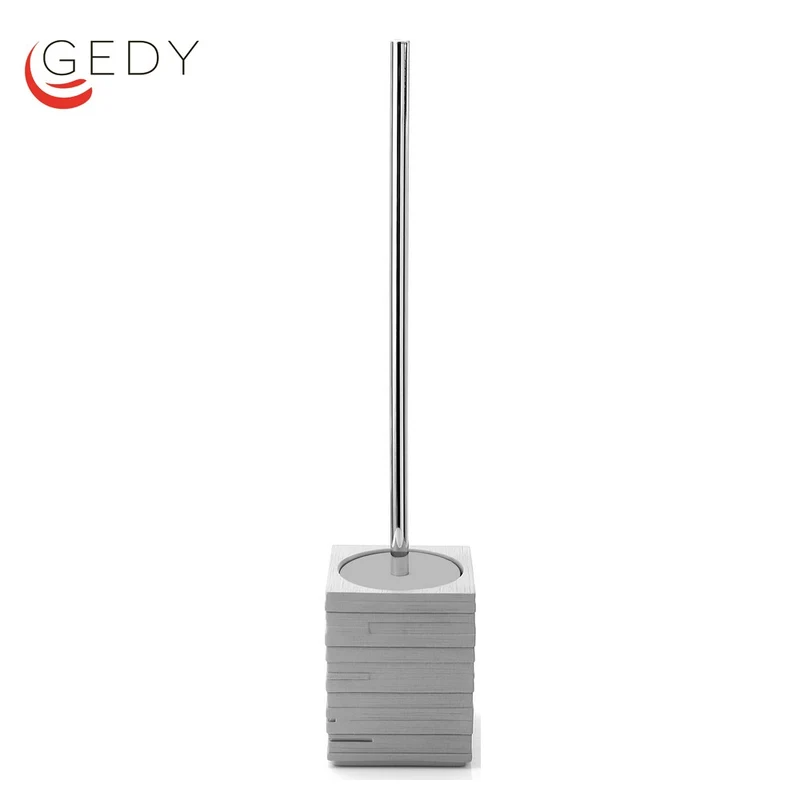 Brosse de toilette grise Gedy Quadrotto