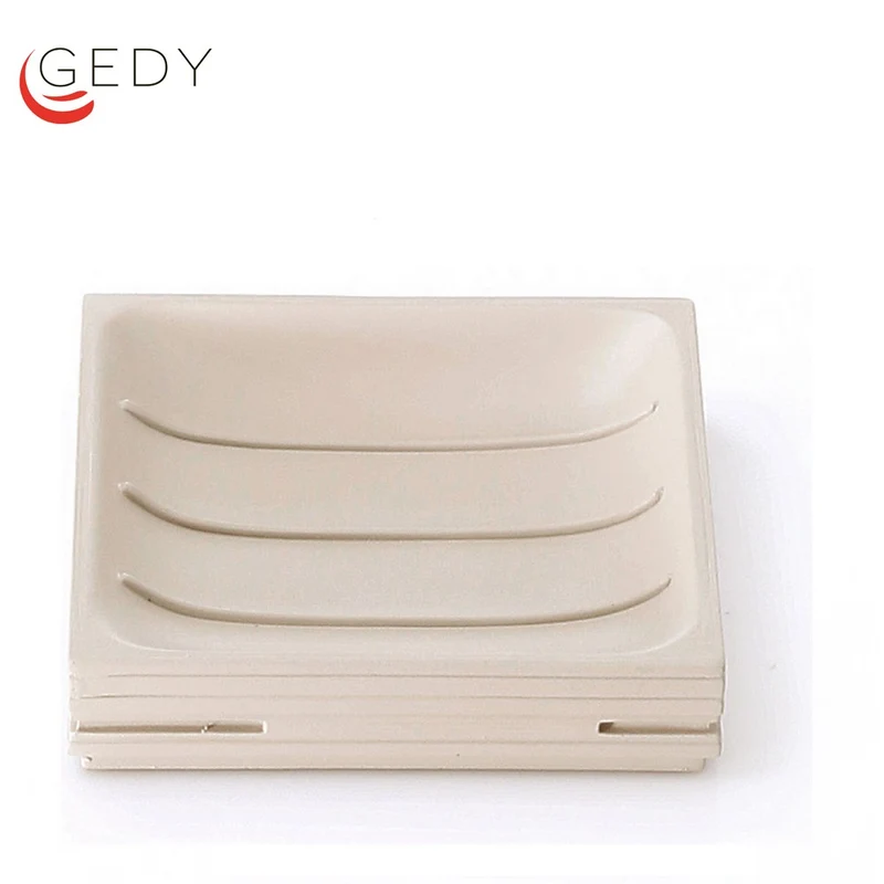 Porte-savon Gedy Quadrotto Gris tourterelle - Thermoplastique