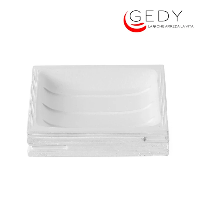 Porte-savon Blanc Gedy Quadrotto - Thermoplastique