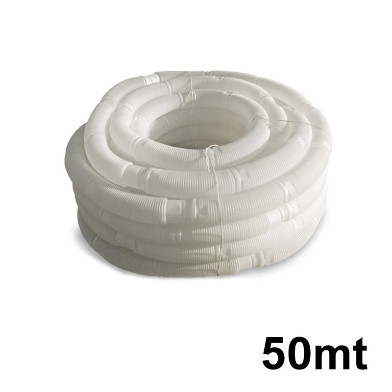 Rouleau de 50 m de tuyau flexible en PPS, Ø 80 mm, pour la condensation des gaz de combustion des chaudières