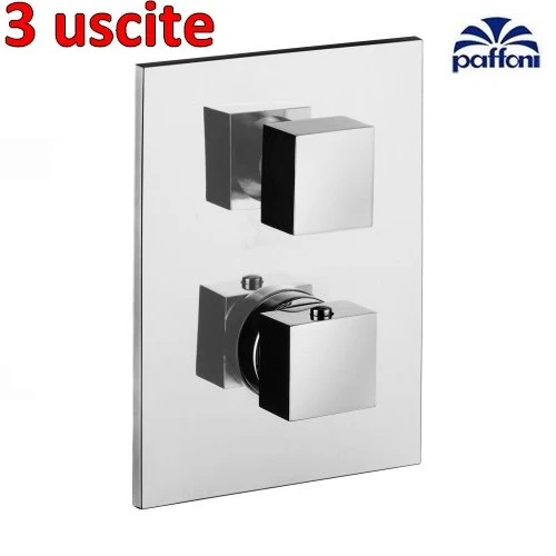 Mitigeur thermostatique de douche encastré 3 voies - LEQ519 CR Niveau Paffoni