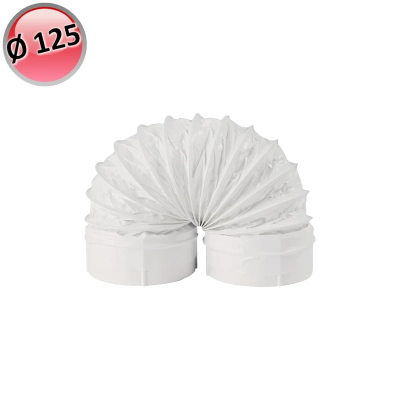 Manchon de jonction flexible pour tuyau Ø 125 mm, longueur 500 mm - Hotte de cuisine VMC