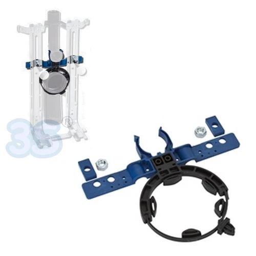 Colliers de fixation de tuyauterie sur supports de toilettes suspendus Oter Base