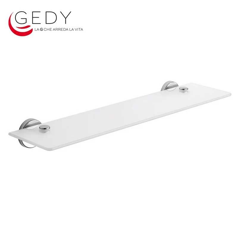 ÉTAGÈRE DE 55 CM AVEC PLATEAU EN VERRE SATINÉ - FELCE GEDY FE19/55