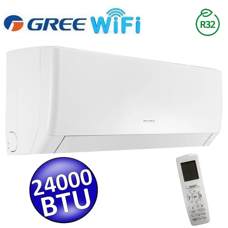 Unité intérieure Gree PULAR WiFi 24000 BTU 7,0 kW R32 pour systèmes simples et multiples (GREE10154)