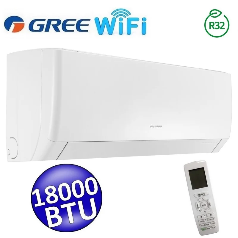 Unité intérieure Gree PULAR WiFi 18000 BTU 5,0 kW R32 pour systèmes simples et multiples (GREE10152)