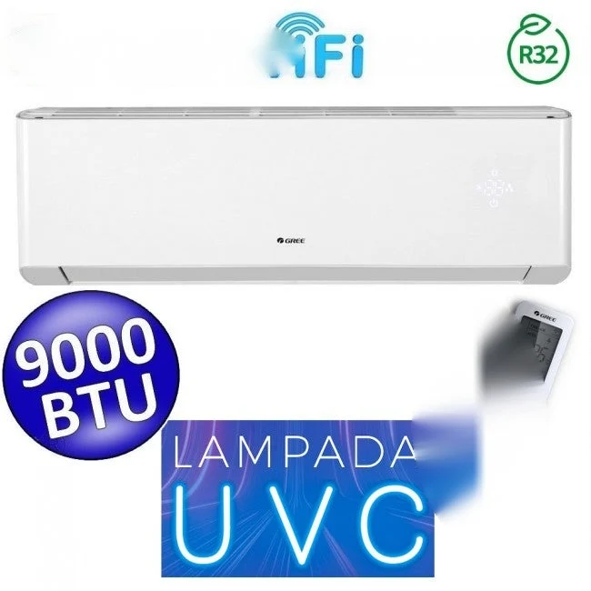 Unité intérieure Gree 9000 Btu split R32 AMBER PLUS WiFi (GREE10179) avec lampe de stérilisation UVC