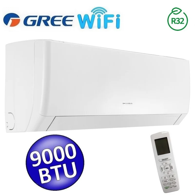 Unité intérieure Gree PULAR WiFi 9000 BTU 2,5 kW R32 pour systèmes simples et multiples (GREE10148)