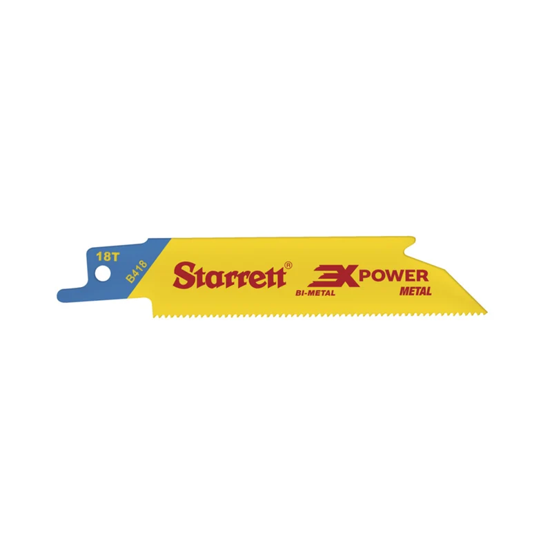 Scie alternative STARRETT pour la coupe des métaux 100 mm 18 TPI - 5 pièces.